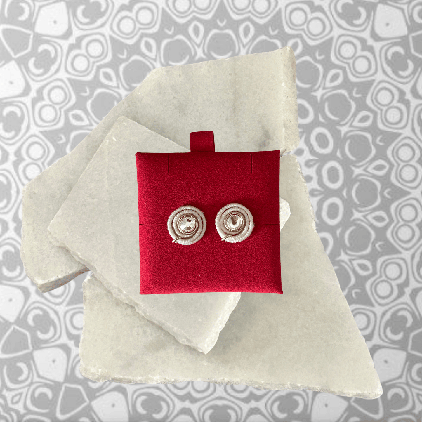 Earrings - Guinea Spiral Small Stud