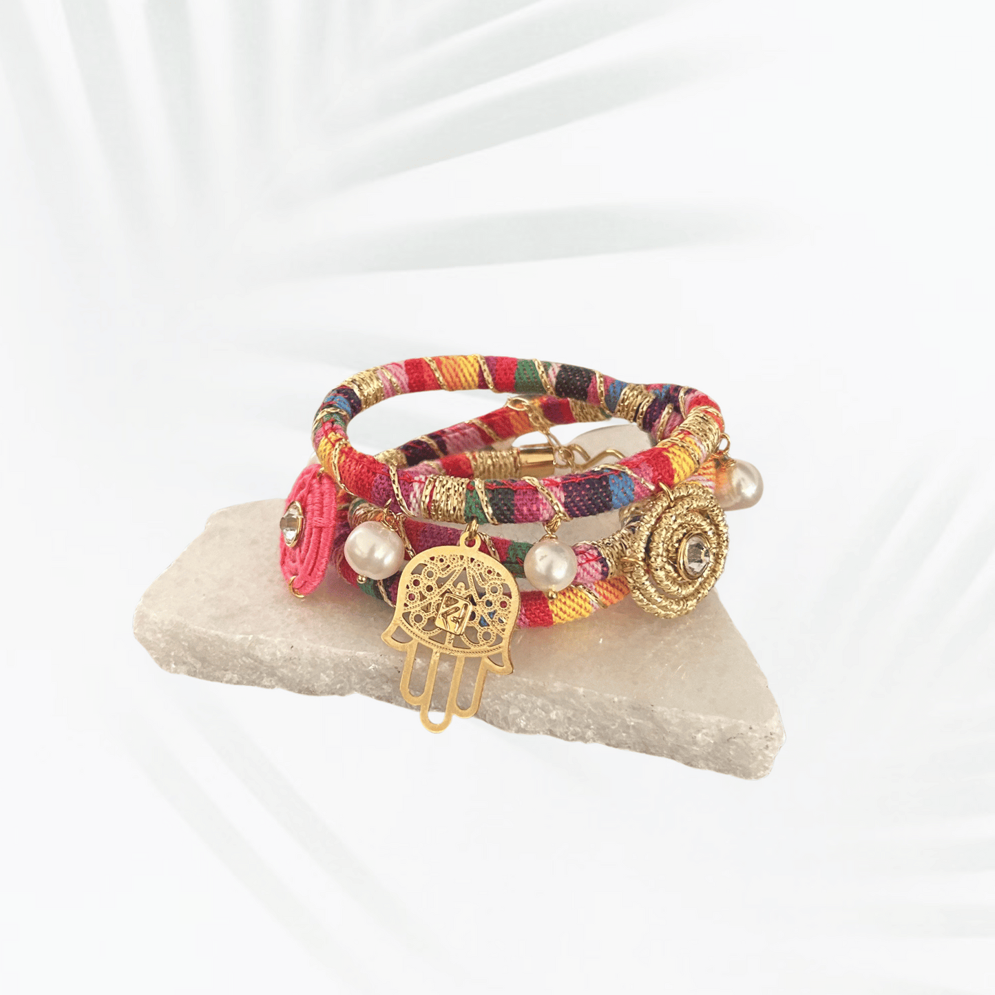 Bracelet - Guinea Hamsa Pearl
