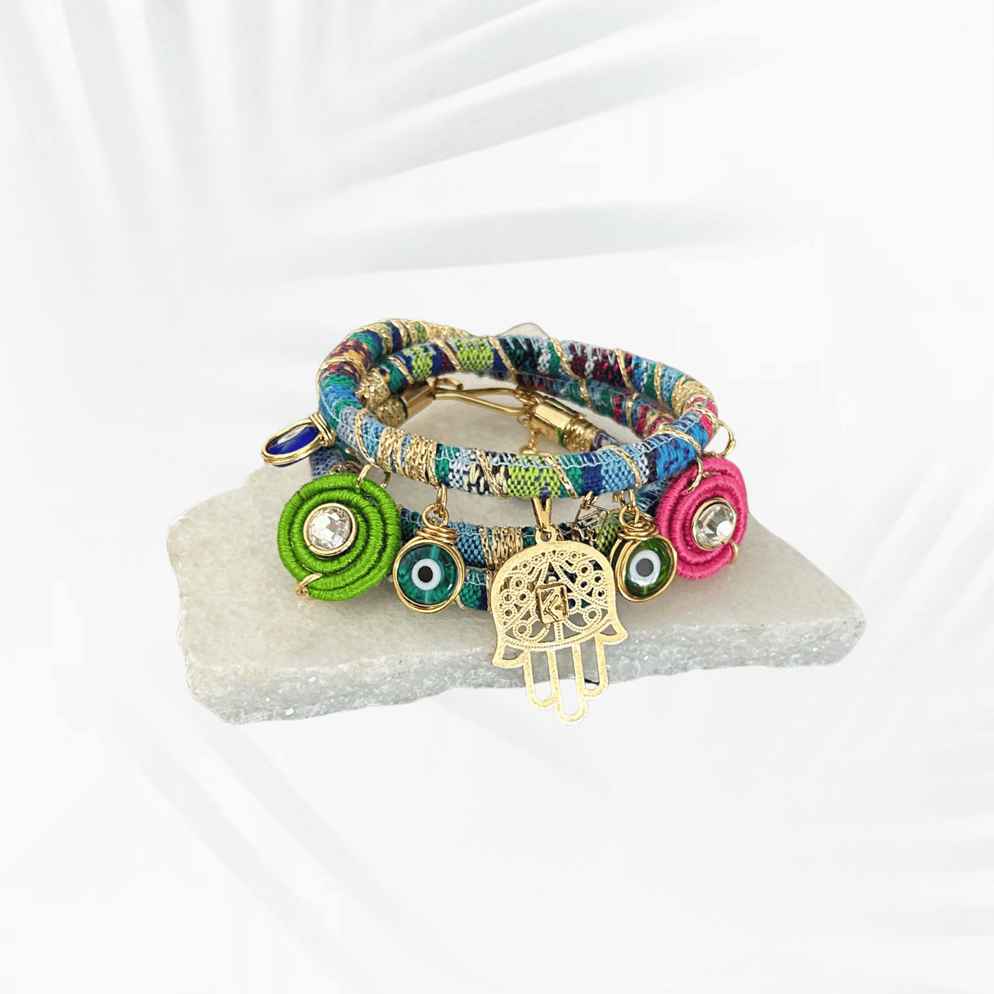 Bracelet - Guinea Hamsa Eyes