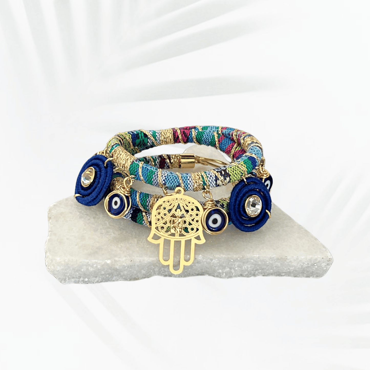 Bracelet - Guinea Hamsa Eyes
