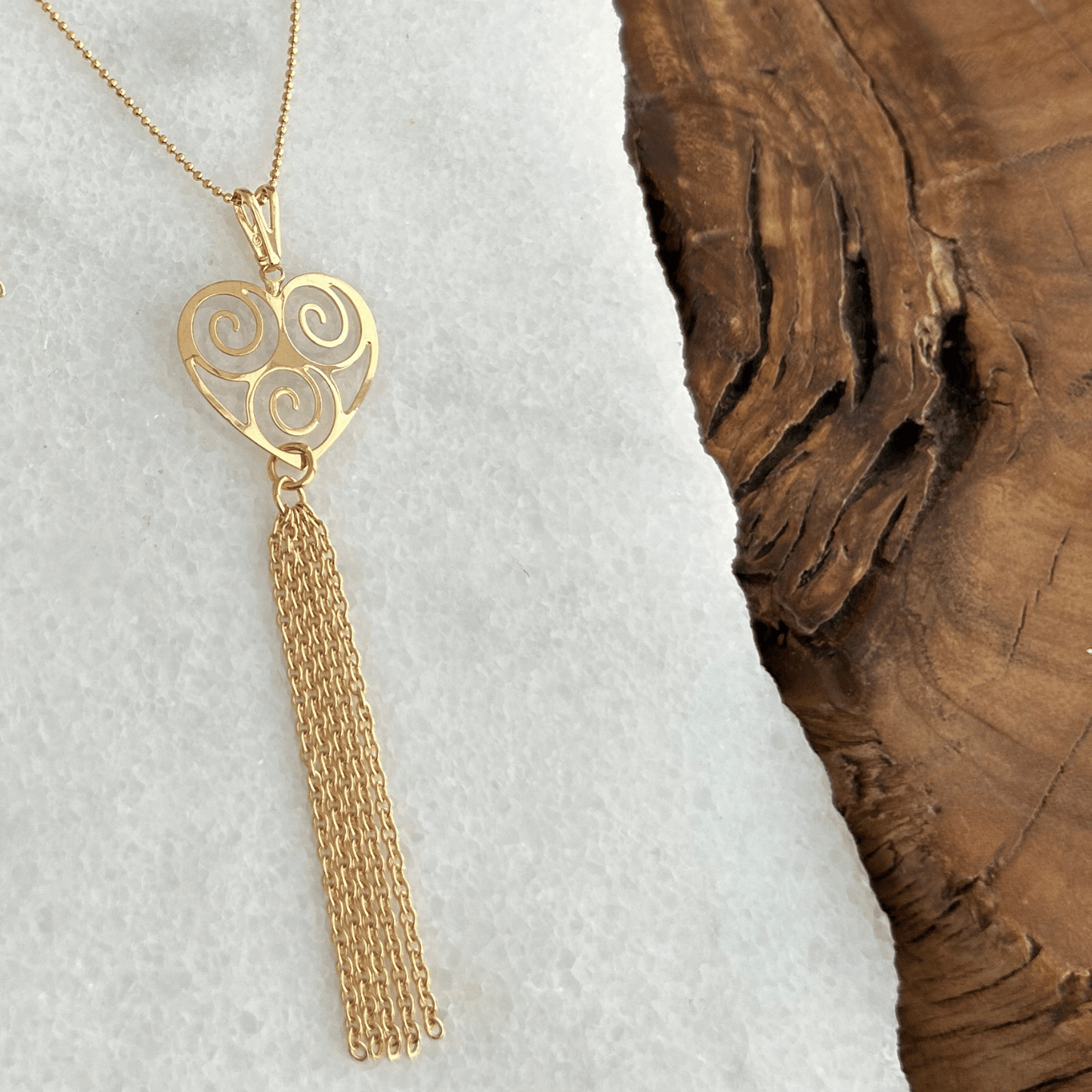 Necklace - Harmony Tassels Love