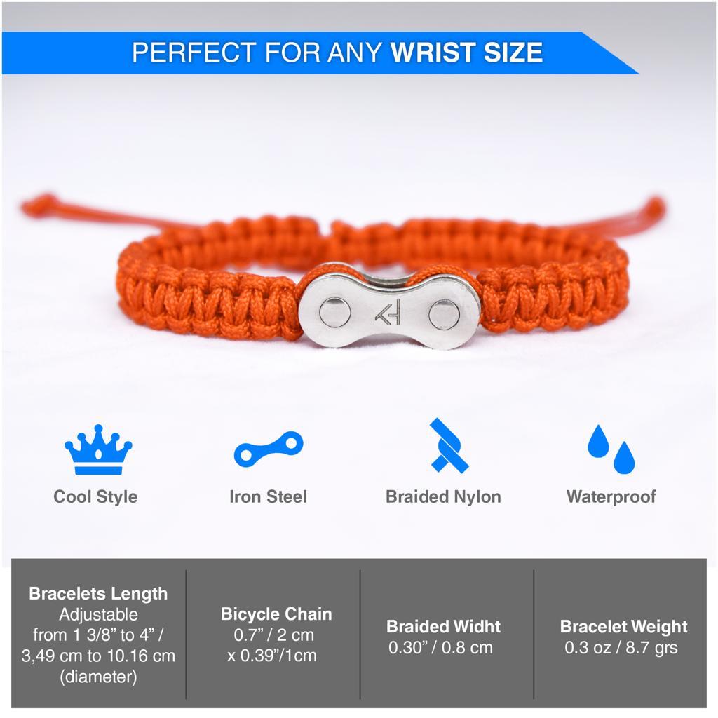 Adventure Sports bracelet. Orange